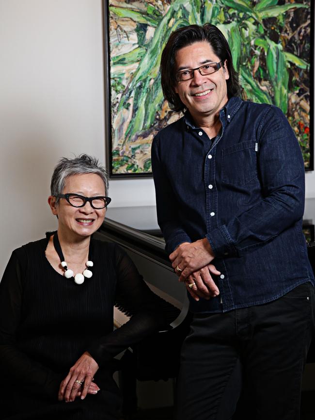 Les and Mulan at their home in Mosman. Picture: Adam Yip