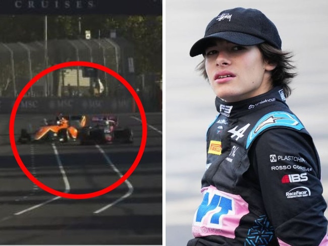 Crash during F3 practice in Melbourne. Photos: Twitter