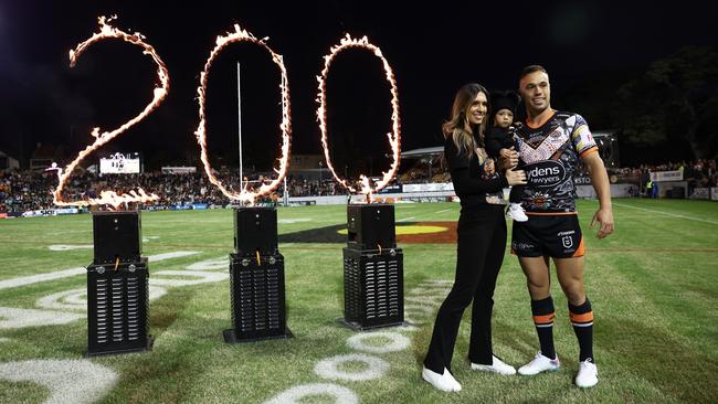 Luke Brooks poses ahead of his 200th NRL match. Picture: Getty