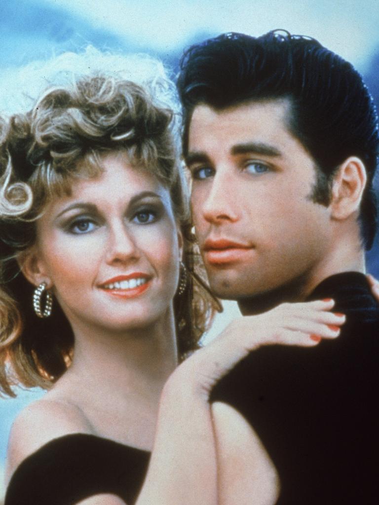 Olivia Newton-John and John Travolta in Grease. Picture: Getty Images