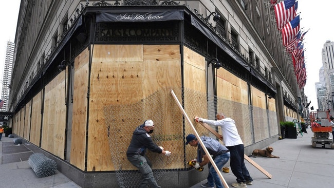 Saks is wrapped in razor wire.