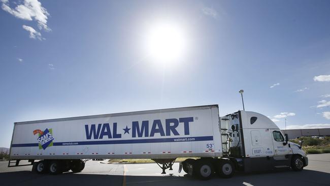 Walmart has lifted its pay levels for truck drivers and is retraining staff and offering sign-on bonuses. Picture: Bloomberg