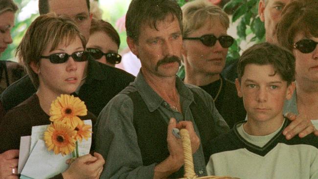 Jonty, Robert and Jason at Jacinta’s funeral.