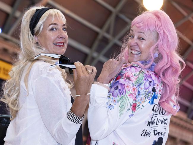 Kelly Fisher and Helen Tye pictured at Central Station. Picture: NewsWire Monique Harmer