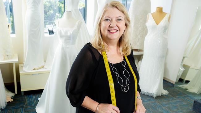 Wendy Makin from Wendy Makin Bridal Designs in Brisbane is retiring after 45 in the bridal industry, Wednesday, June 4, 2025 - Picture: Richard Walker