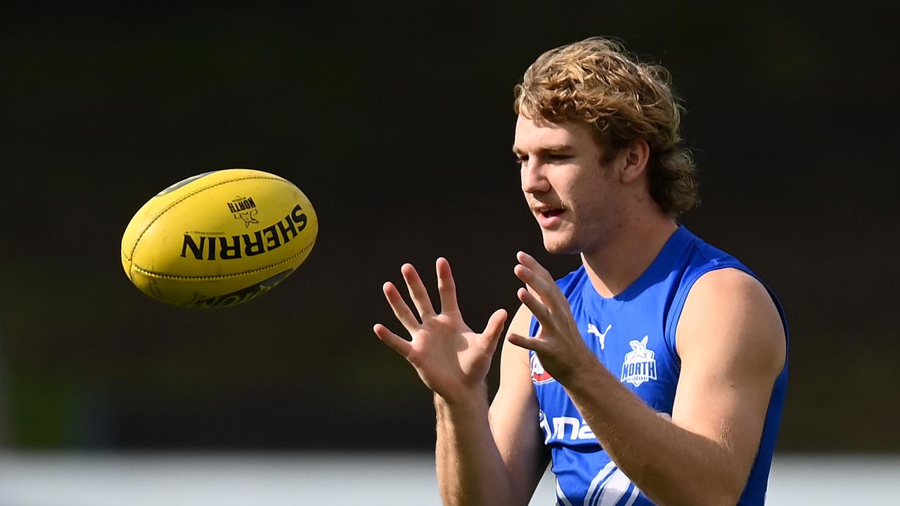 Jason Horne-Francis at training this year. Picture: Quinn Rooney/Getty Images