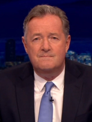 Piers Morgan revealed an online troll messaged his son on Instagram "a direct threat against his life and mine". Picture: Piers Morgan Uncensored