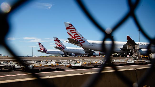 Virgin Australia plans to relaunch with a much smaller fleet once it emerges from administration. Picture: AFP