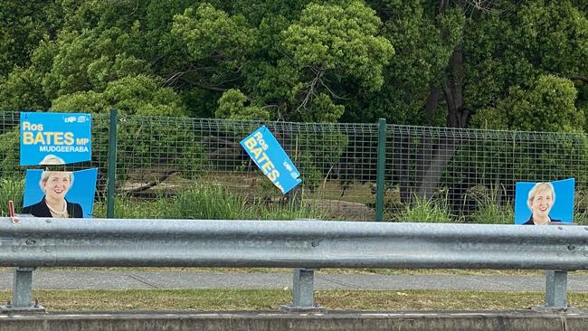 More destroyed signs. Photo: Supplied