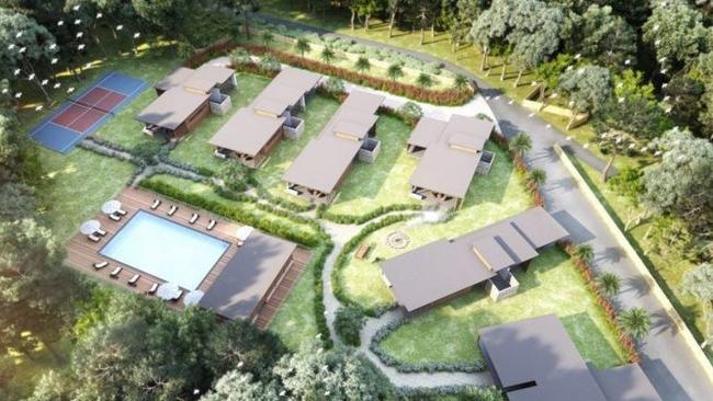 An executive property in Lennox Head, with DA approval for a new eco-retreat, is on the market.