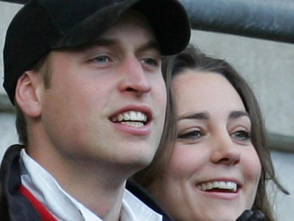 Prince William and Kate in 2007 Picture: Alastair Grant, File.