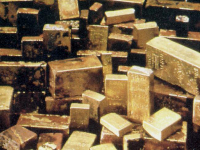 5.7.98 gold retrieved from the ss central america. /gold