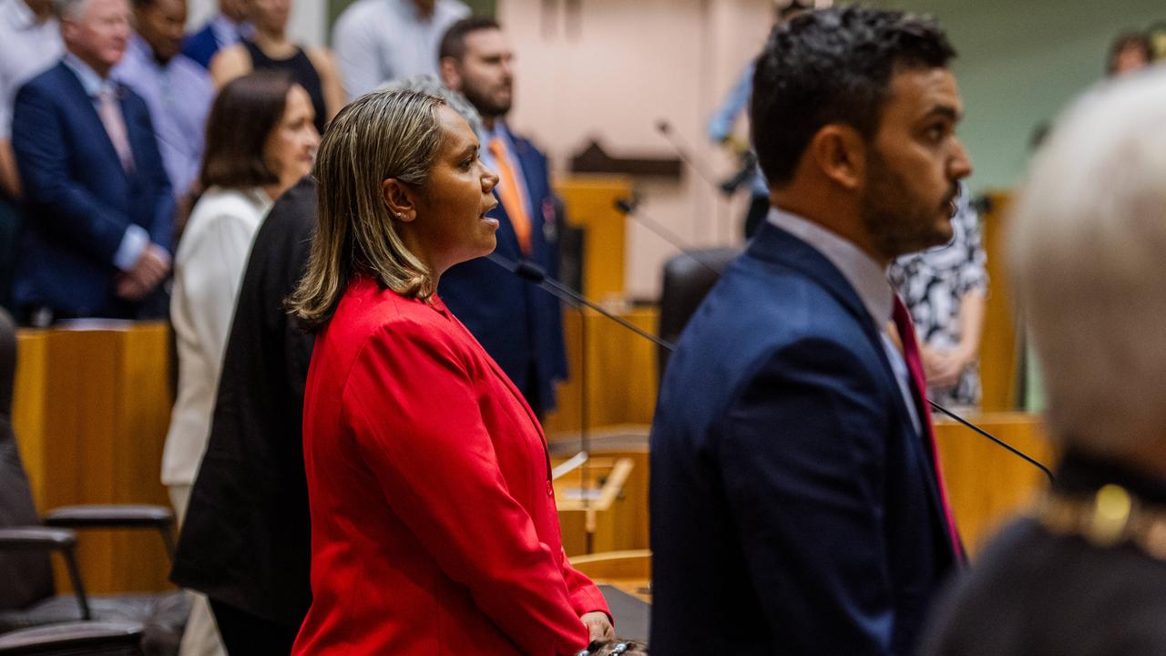 Selena Uibo Leader of the Opposition, Northern Territory Government of Australia at the official Opening and First Meeting of the 15th Legislative Assembly of the Northern Territory.' Picture: Pema Tamang Pakhrin