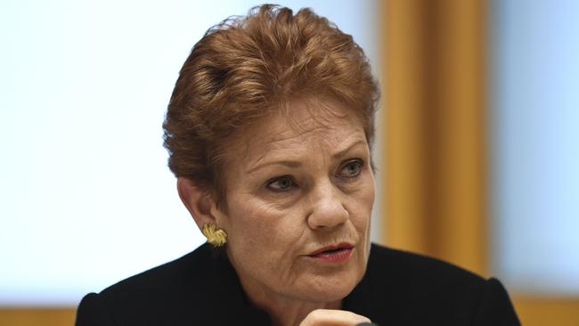 One Nation senator Pauline Hanson. Picture: Lukas Coch/AAP