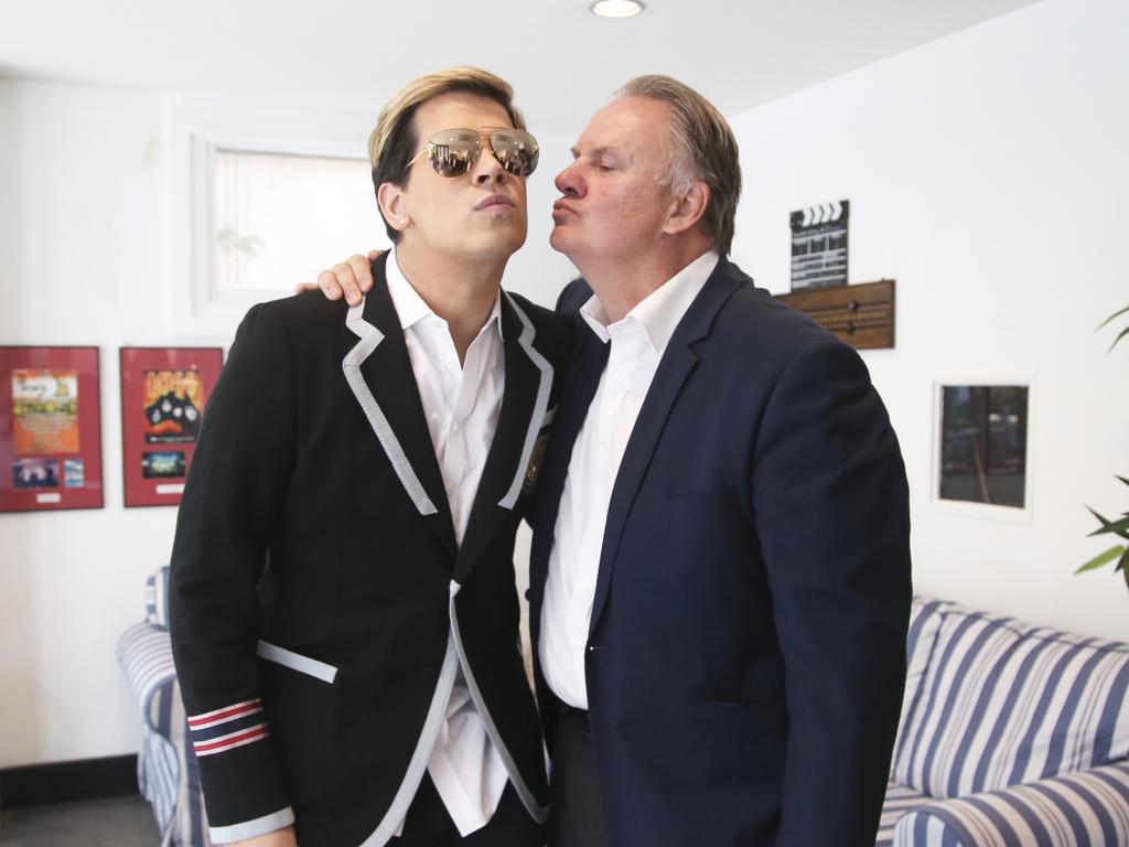 Milo Yiannopoulos met with former politician Mark Latham at his Sydney office.