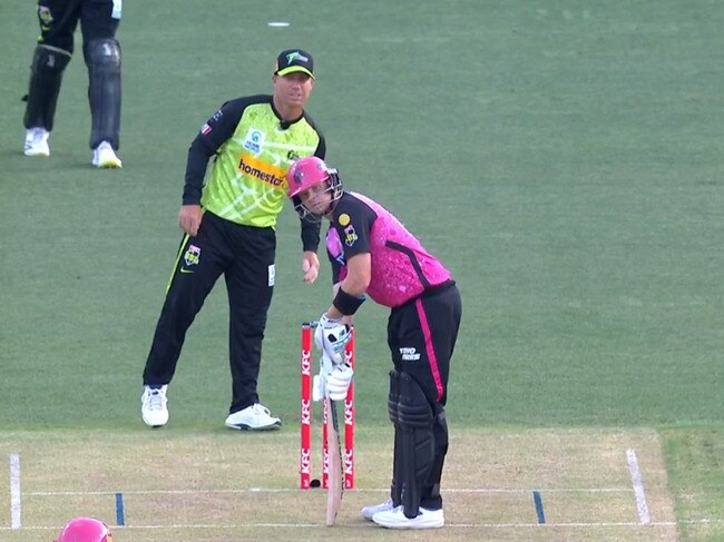 Warner was being a pest. Photo: Fox Cricket