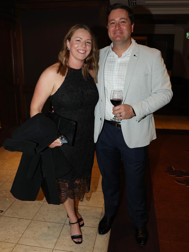 MELBOURNE, AUSTRALIA – MAY 28 2024 Sam Lambert and Matt Lambert at the CommBank Young Hero Awards held at the Langham Hotel in Melbourne. Picture: Brendan Beckett