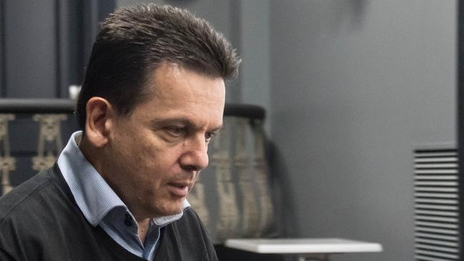 NXT Senator Nick Xenophon came close to tears on the ABC as he talked about campaign attacks on his family.  Pic: Darren Galwey/The Australian