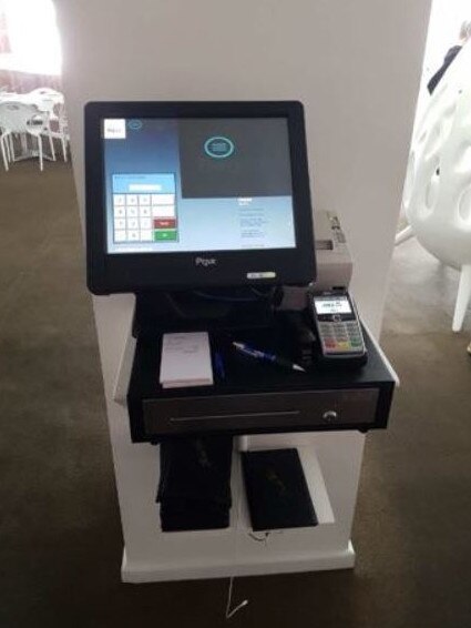 The point of sale equipment is up for grabs according to pictures from Facebook posts.