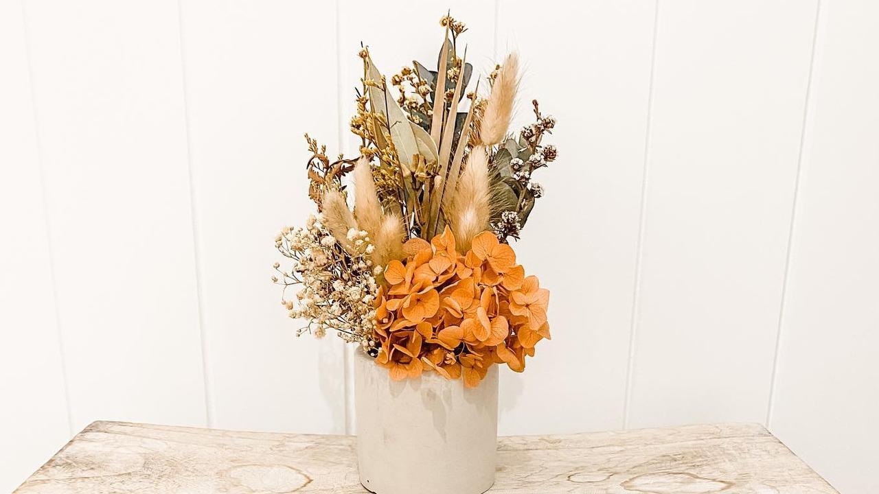 Some of Kate Brignull's arrangements from her business Little Cottage Blooms.