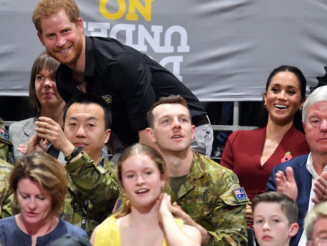 The royal couple attended the wheelchair basketball final last night. Picture: Saeed Khan