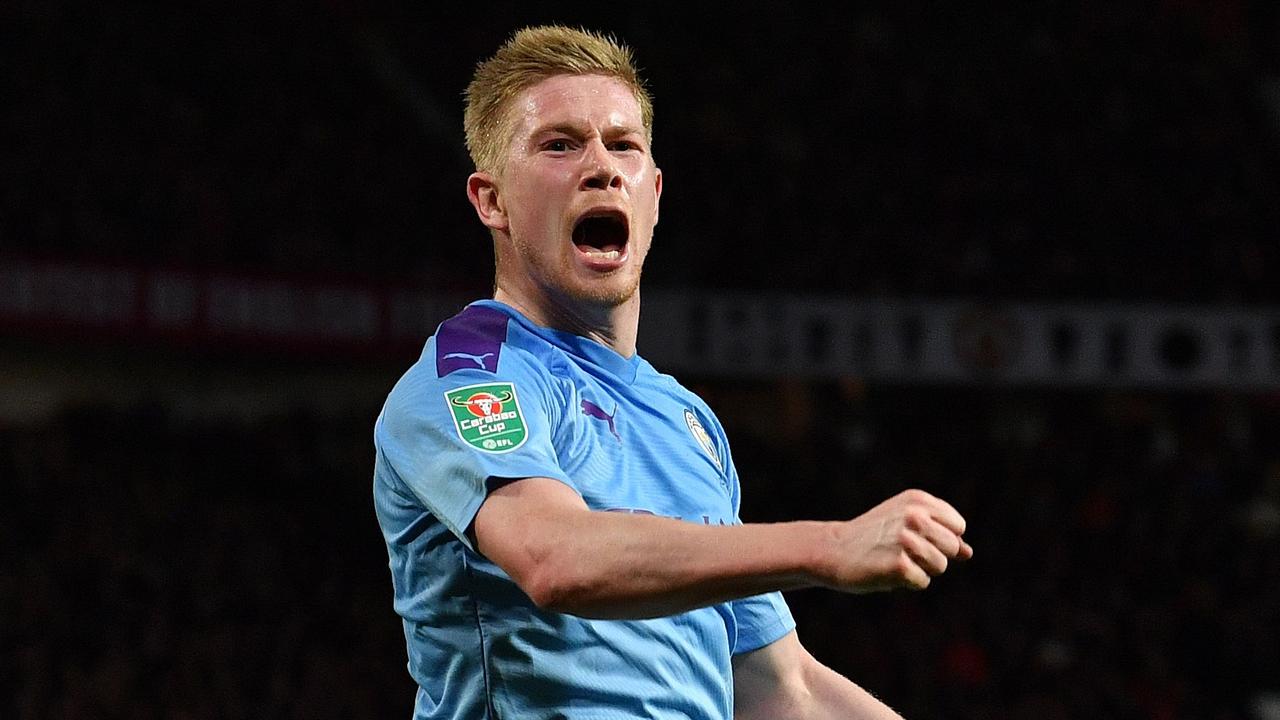 Kevin De Bruyne is among other captains fighting against pay cuts to help the rich clubs. (Photo by Paul ELLIS / AFP)