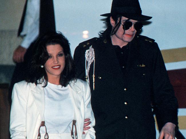 Lisa-Marie and Michael Jackson had a fleeting two-year marriage. Picture: AFP