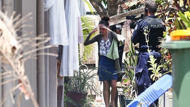 Makavelii Leoni’s mother Lina Daley helping police with their investigations at a White Rock home in September 2018. PICTURE: BRENDAN RADKE