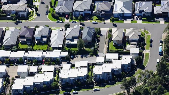 While house prices have fallen in some markets in recent months, on average they are more than 25pc higher than prior to the pandemic. Picture: NCA NewsWire / Gaye Gerard