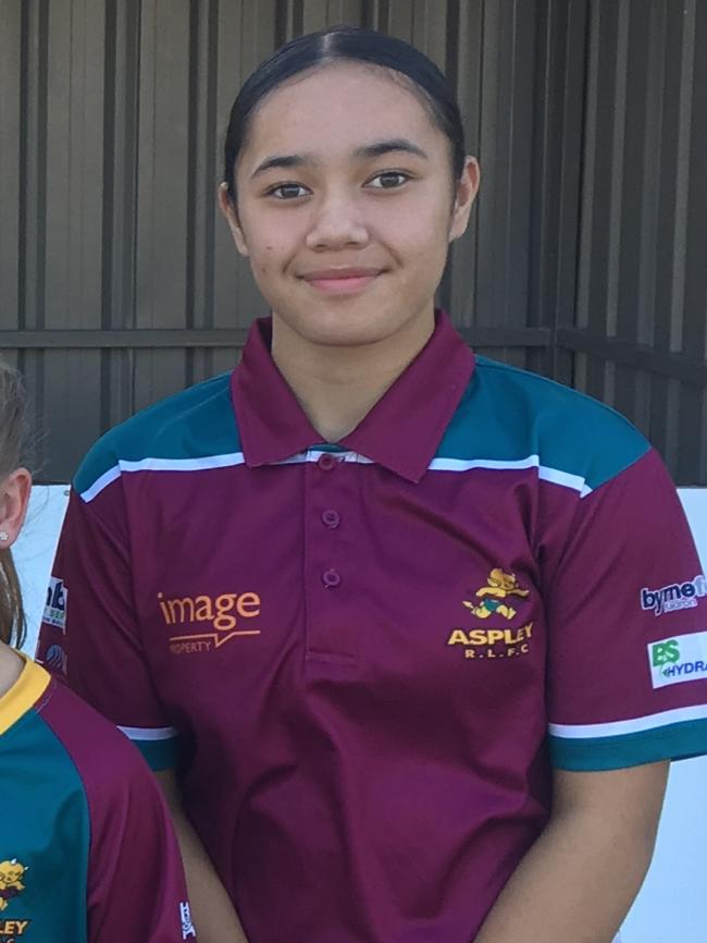 Keira RANGI as an Aspley junior.