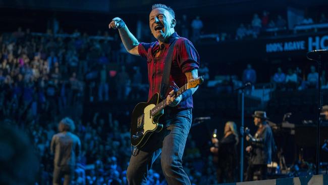 Bruce Springsteen on stage. Picture: Danny Clinch