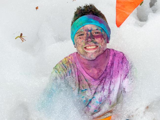 Braxton Marsh from South Mackay at the Mackay Colour Run 2021. Picture: Michaela Harlow
