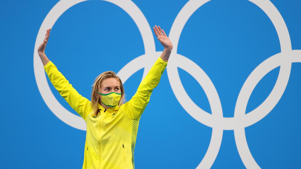 Ariarne Titmus is the queen of the pool in Tokyo. Picture: Getty Images