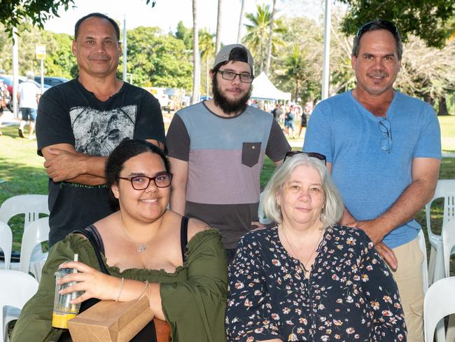 Khrysarah Collins, Kimberley Barba, Niman Barba, Zachary Barba and Laurence Barba at the official opening of Seaforth Esplanade Redevelopment Saturday 2 September 2023 Picture: Michaela Harlow