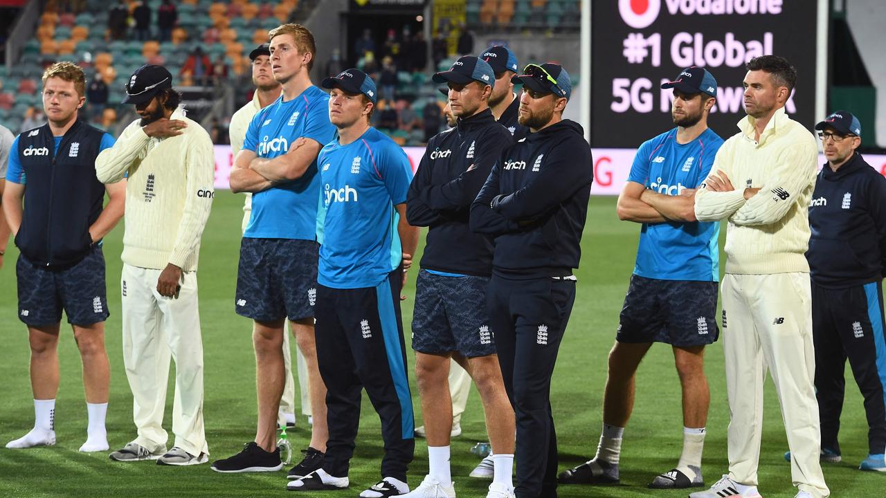 Michael Vaughan says not English side has ever rolled over so meekly. Photo: AFP