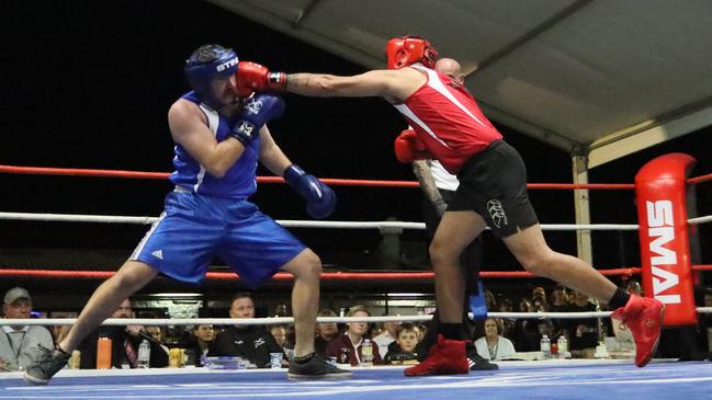 Hervey Bay tradies downed tools and donned boxing gloves for the inaugural Tradies Fight Night at the Hervey Bay Sports Club on Saturday, June 10. Photos by Georgia's photography.