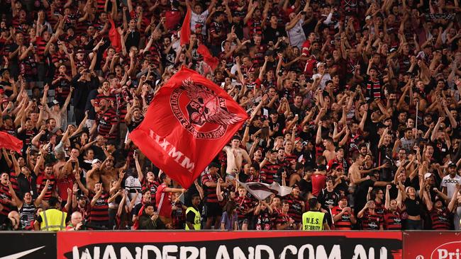 The Wanderers’ introduction to the A-League was an immediate success. Picture: AAP