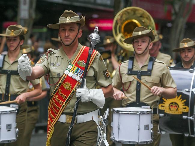 Brisbane 2023 Anzac Day parade. Picture: NCA NewsWire / Glenn Campbell