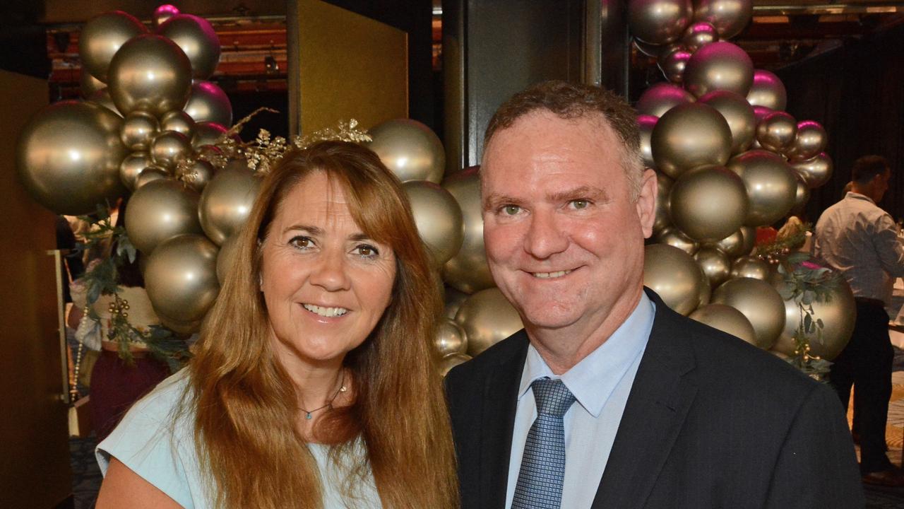 Catherine Marks and Brett Walker at GC Community Fund Christmas Appeal breakast at The Star Gold Coast. Pic: Regina King