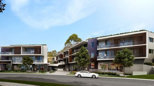 An artist's impression, submitted to Campbelltown Council in 2020, of the $12.5 million development proposed for the heart of Ambarvale.