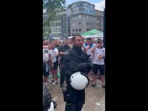England Fans Chant at Cop Who Resembles Team Manager