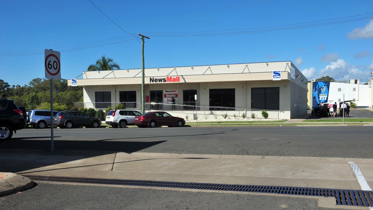 BACK TO IT: Bundaberg NewsMail building is back in operation after the 2013 flood forced staff to evacuate. Photo: Max Fleet / NewsMail