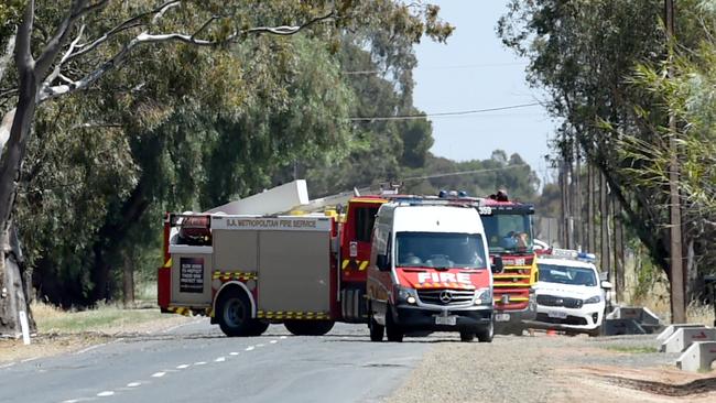 The crash scene at Dalkeith Rd, Kudla. Picture: Tricia Watkinson