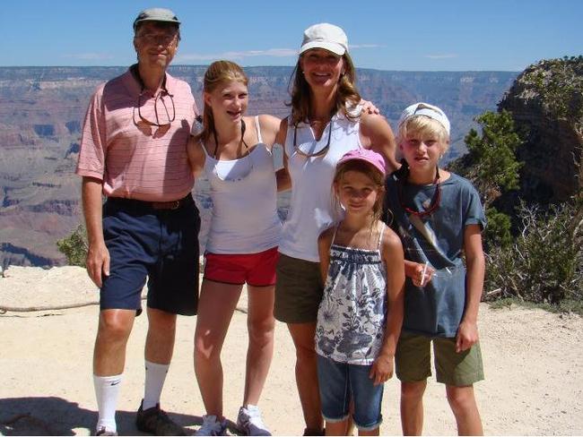 Bill and Melinda Gates with their three children in earlier years. Picture: Melinda Gates/Twitter