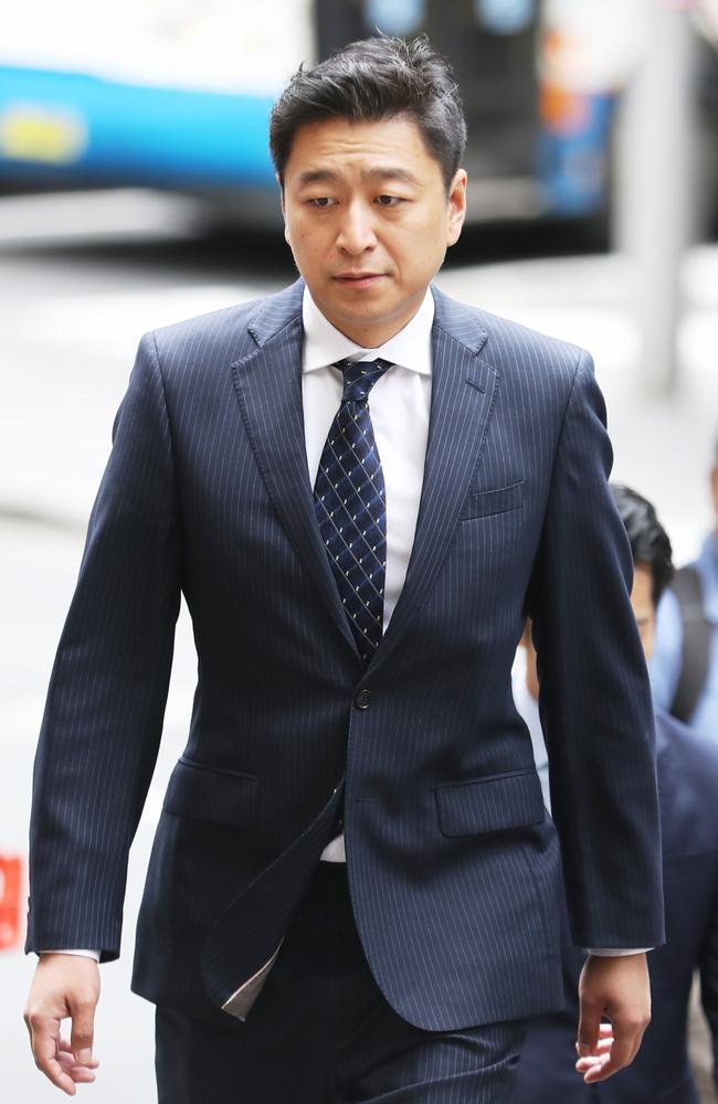 Producer Jing Wang outside the Downing Centre courts last month. Picture: John Grainger