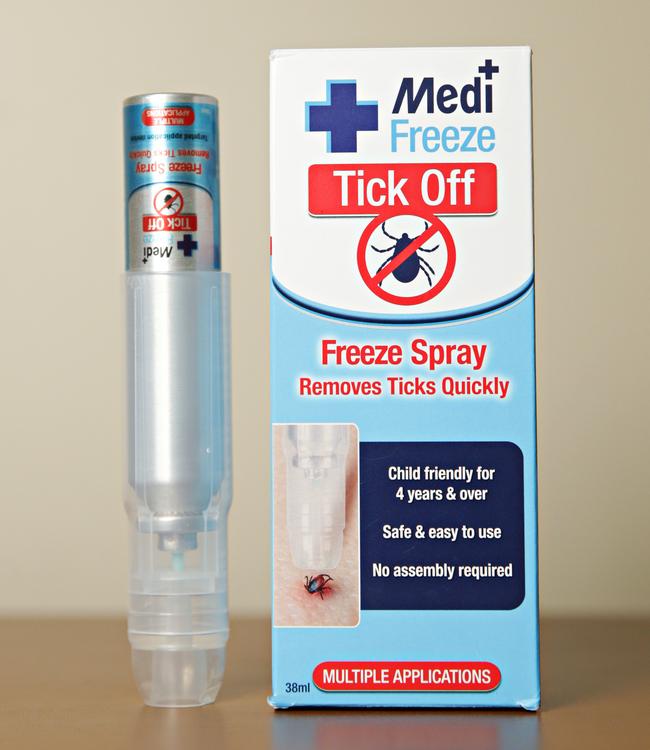 AnAn example of the new tick spray. Picture: Adam Yip / Manly Daily