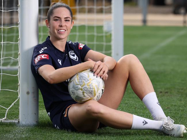 Victory defender and English import Ellie Wilson makes the ALW Grand Final in her first season. Picture: David Caird