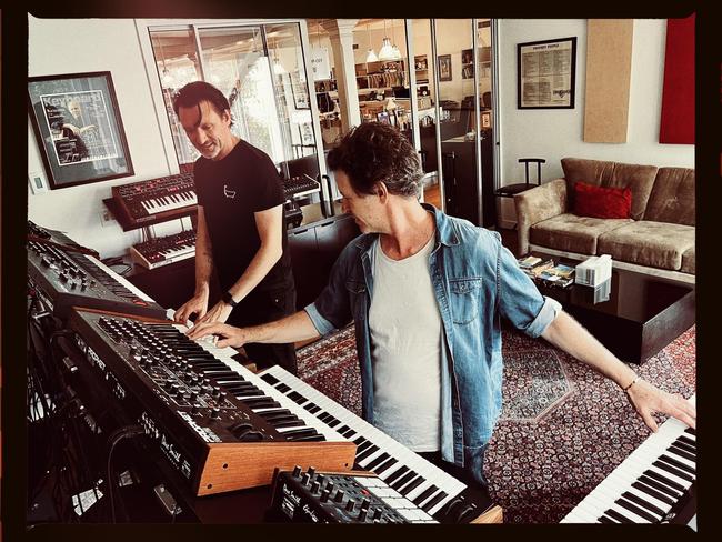 Paul Dempsey and Bernard Fanning entertained fans from home studios during Covid lockdowns. Picture: Facebook / Supplied