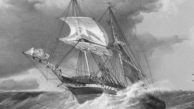 The ship Sappho, one of the first to fall victim to the ‘Bass Strait Triangle’.