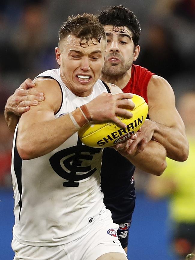 Patrick Cripps put in a solid performance against Melbourne.